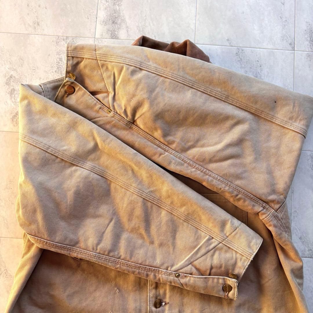 【BORO】カーハート チョアコート USA製 フェード ダメージ ビンテージ