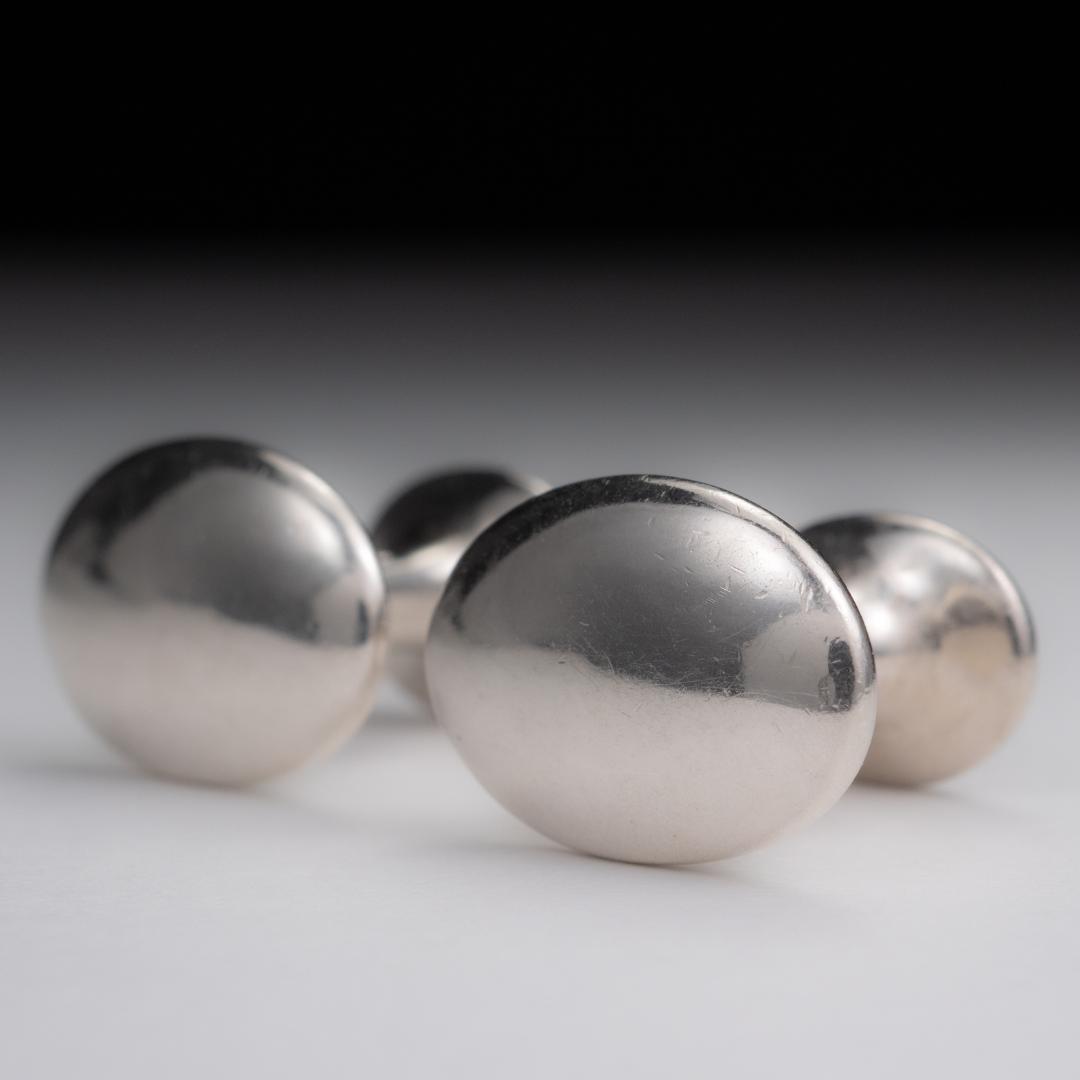 英国銀製品の証 01年製バーミンガムホールマーク タテオシアン シルバーカフス