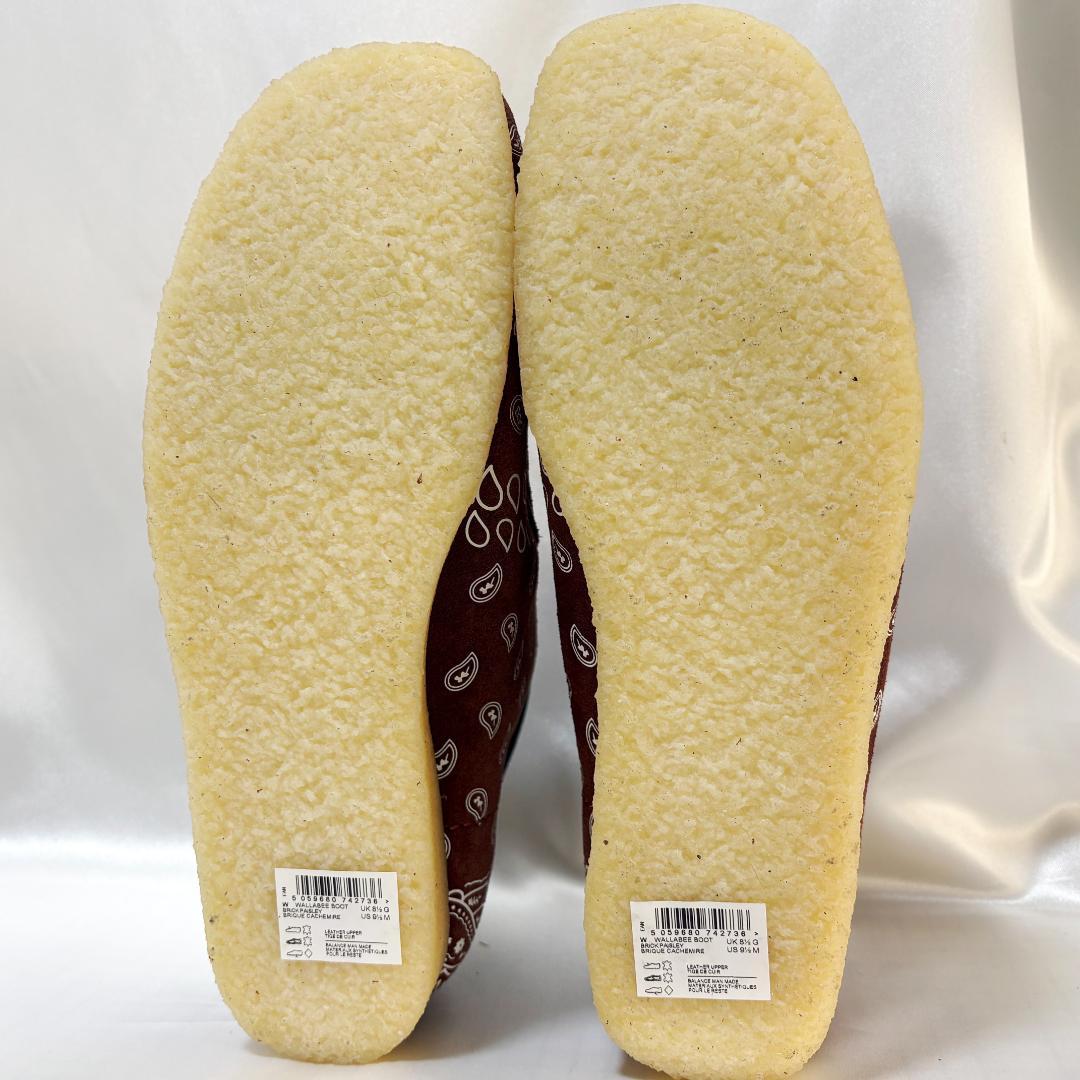 【専用】クラークス ワラビー ブーツ ペイズリー バンダナ ブラウン