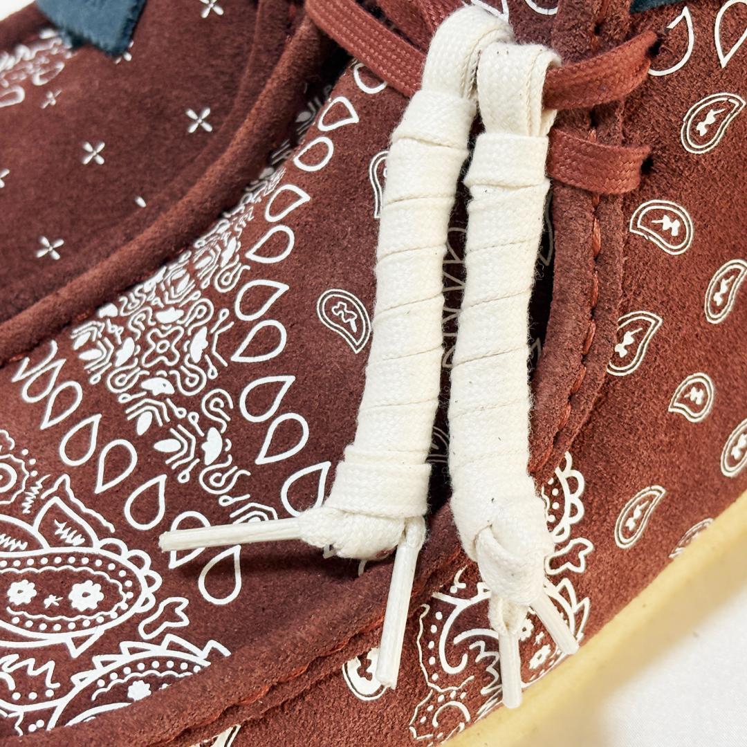【専用】クラークス ワラビー ブーツ ペイズリー バンダナ ブラウン