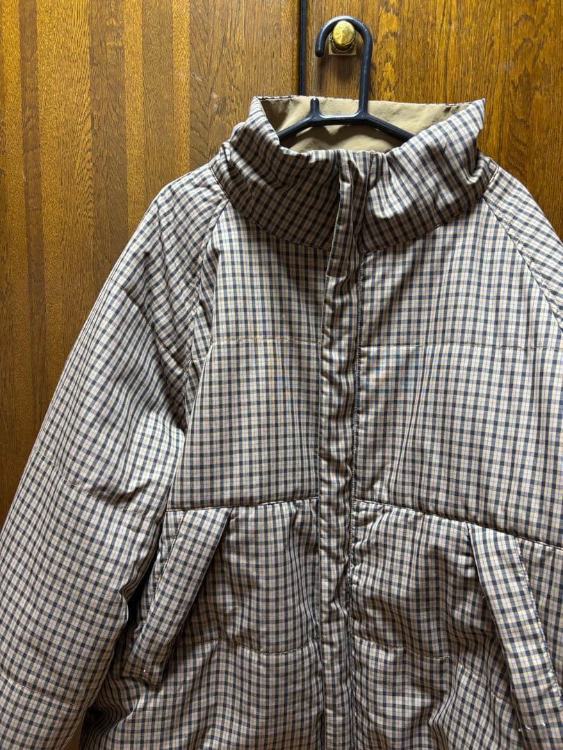 Kastane チェック柄リバーシブル中綿アウター Mサイズ