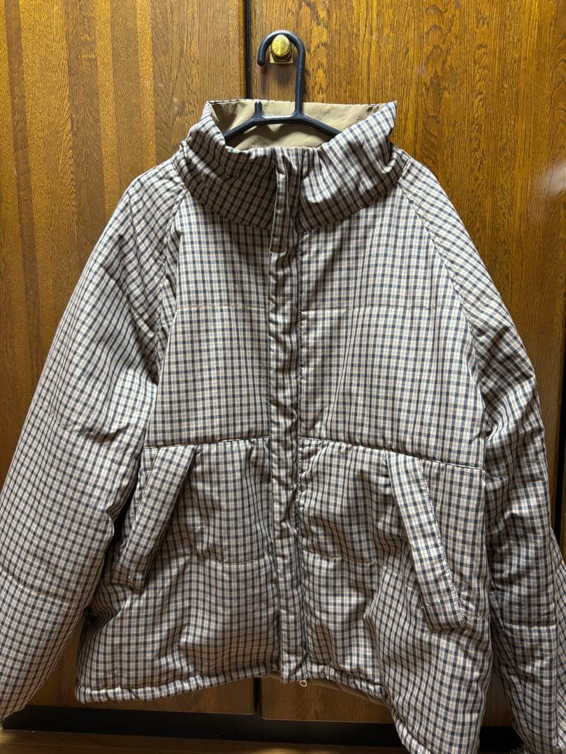 Kastane チェック柄リバーシブル中綿アウター Mサイズ