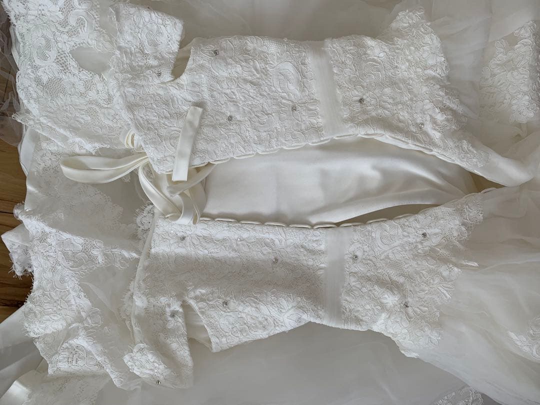 YNS ホワイト Aライン ウェディングドレス