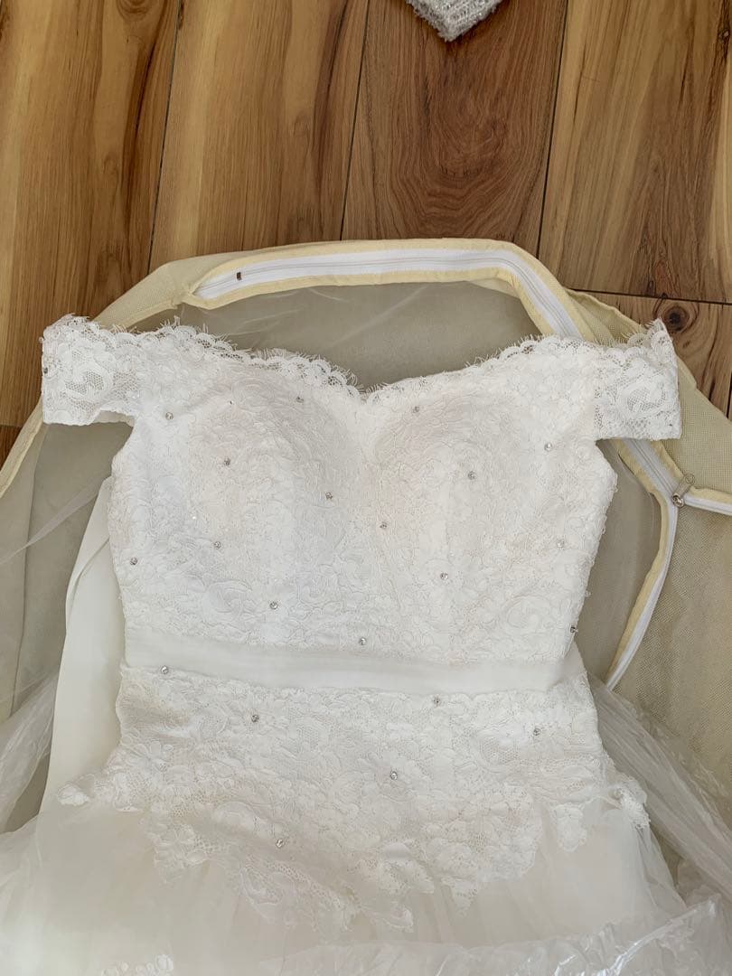 YNS ホワイト Aライン ウェディングドレス