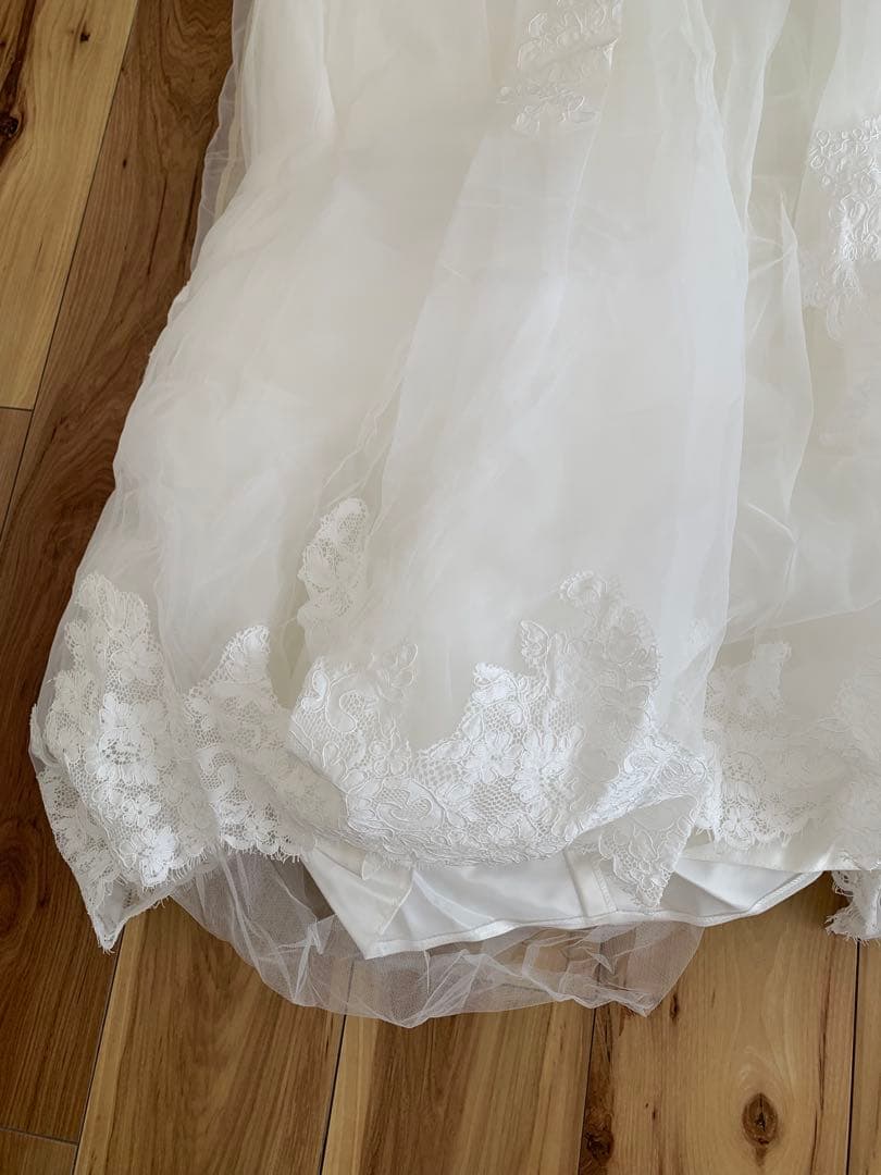 YNS ホワイト Aライン ウェディングドレス