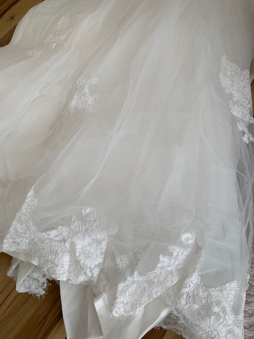 YNS ホワイト Aライン ウェディングドレス