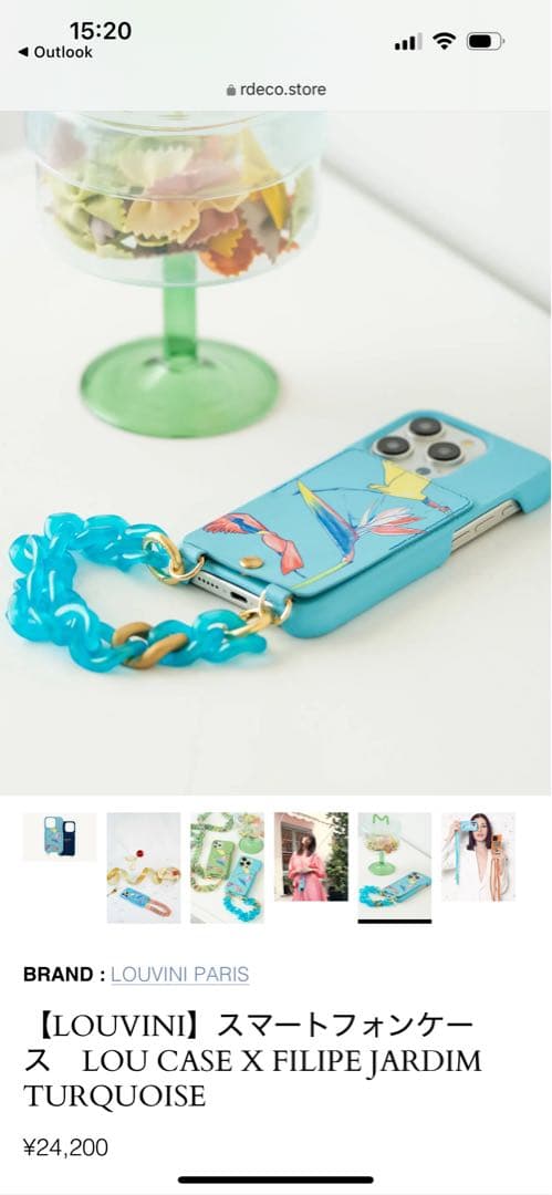 新品LOUVINI スマホケースiPhone14pro 未使用