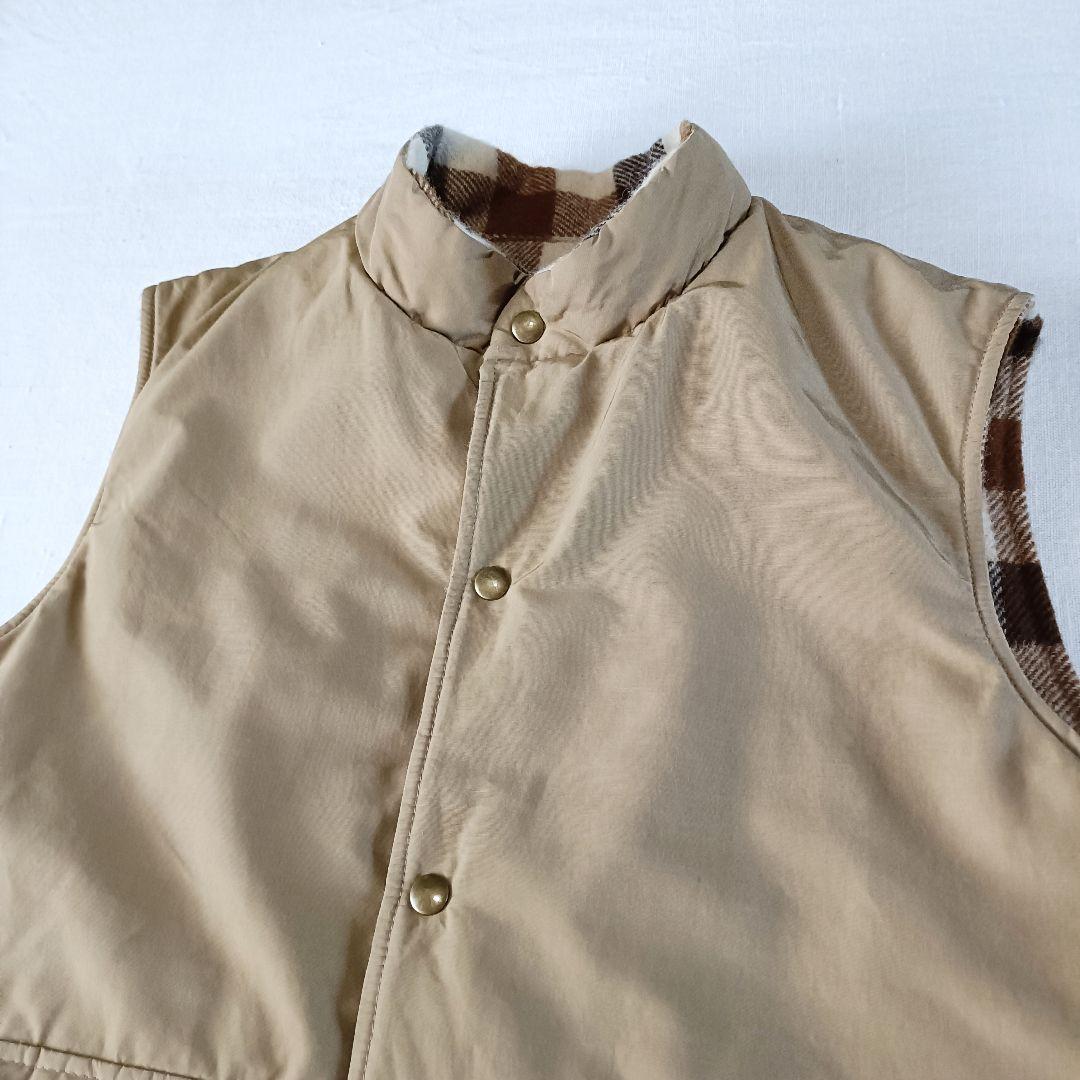 90s USA製 L.L.bean リバーシブル 中綿ベスト