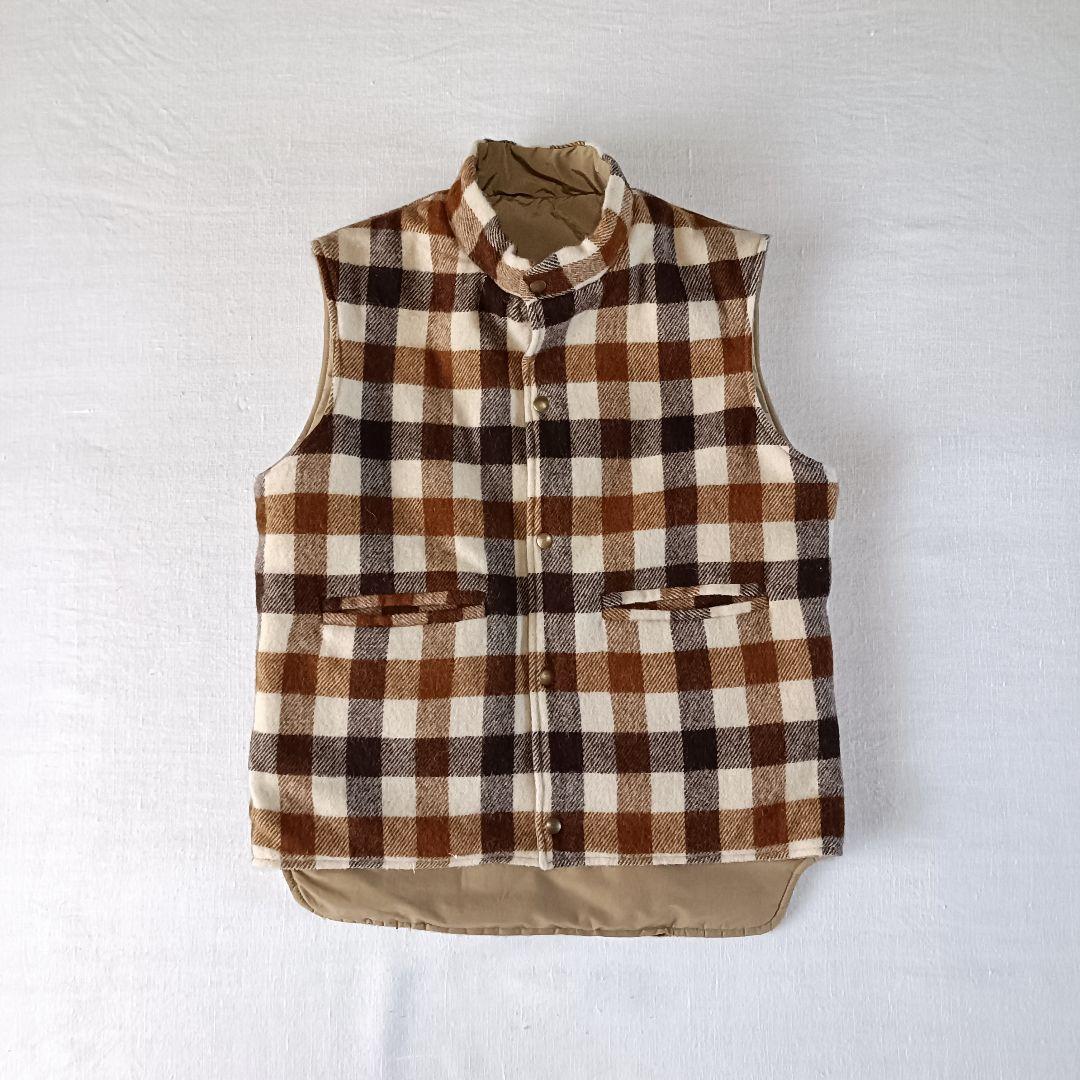 90s USA製 L.L.bean リバーシブル 中綿ベスト