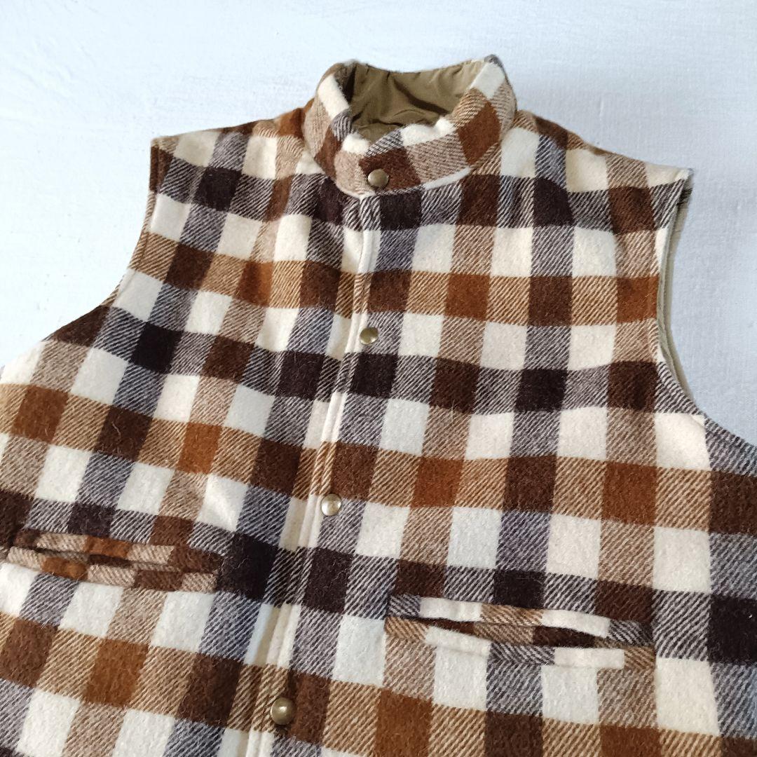 90s USA製 L.L.bean リバーシブル 中綿ベスト