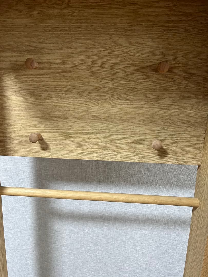 【Taroさま専用！】カリモクナチュラルウッド ハンガーラック 上部フック付き】