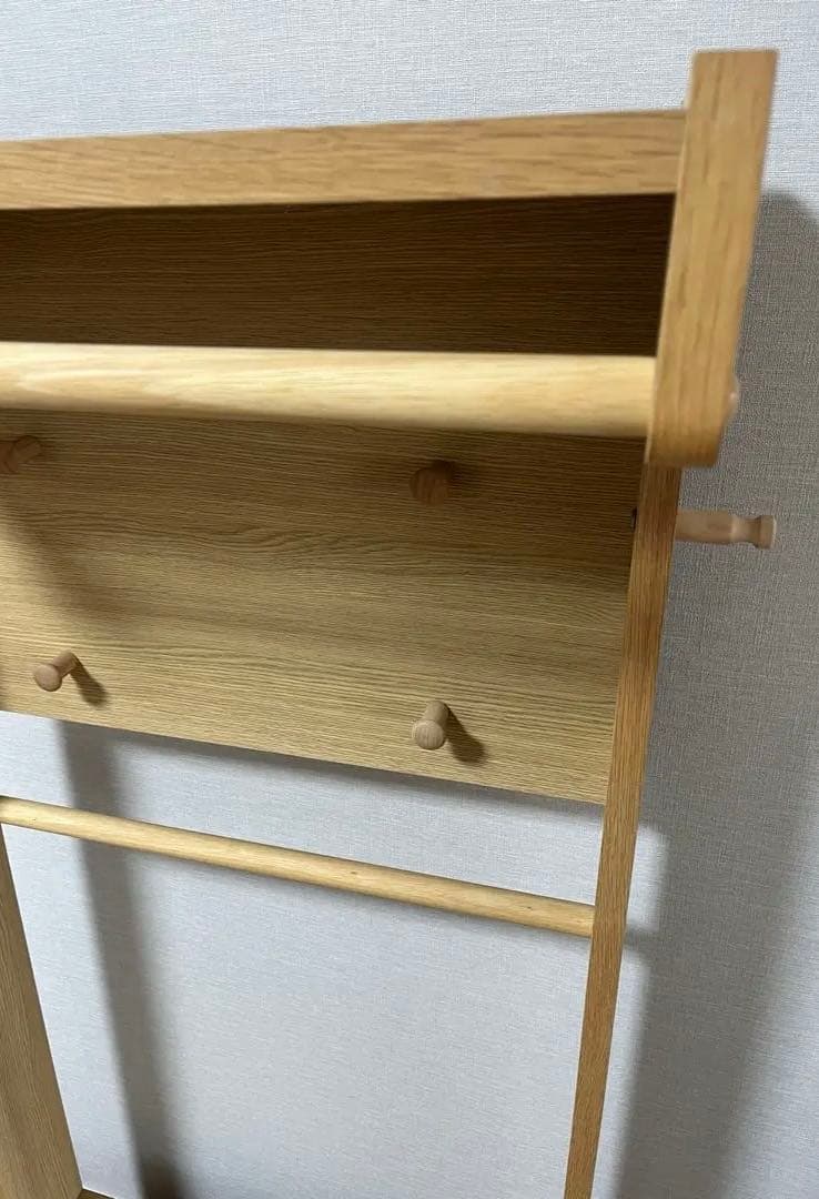 【Taroさま専用！】カリモクナチュラルウッド ハンガーラック 上部フック付き】