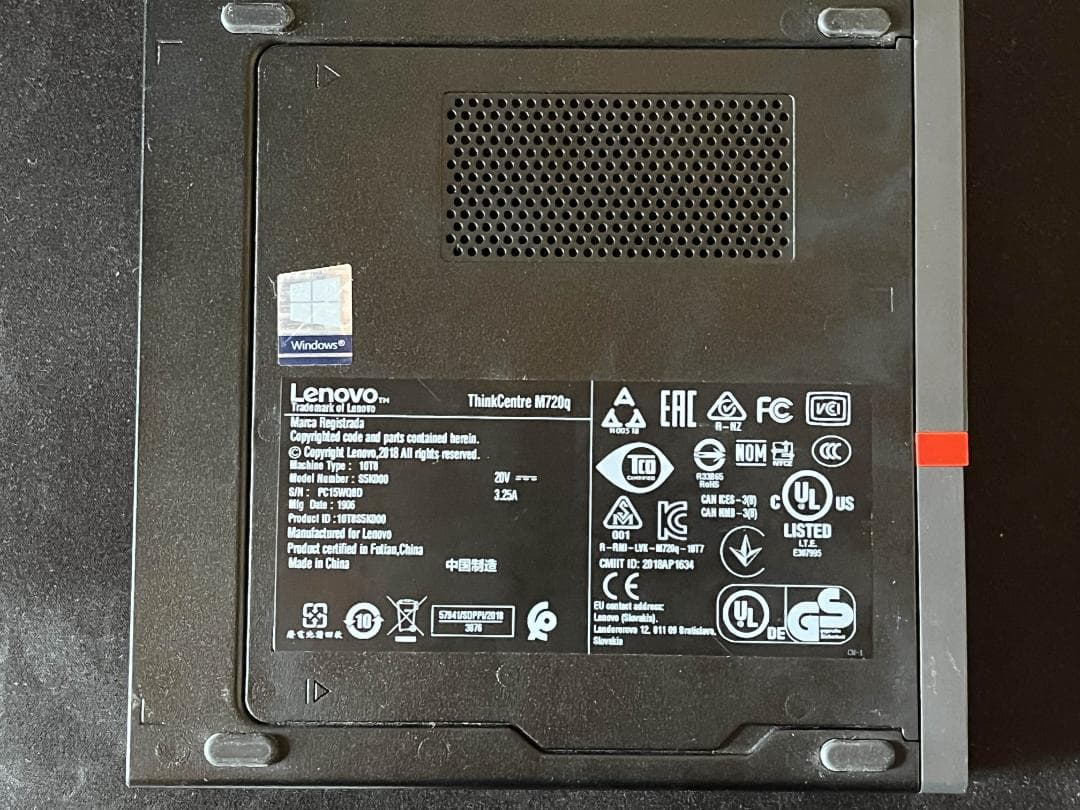 Windowsデスクトップ ThinkCentre M720Q Tiny | i3-8100T 8GB