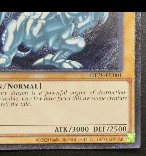 遊戯王 青眼の白龍 OTS28 レリーフ 北米版 OP28-EN001