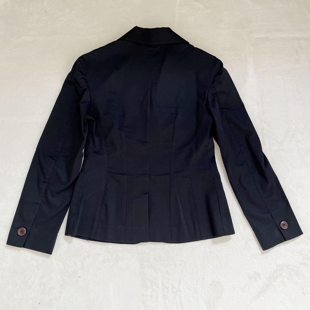 PRADA プラダ テーラードジャケット　黒　無地　レディース　40 M相当