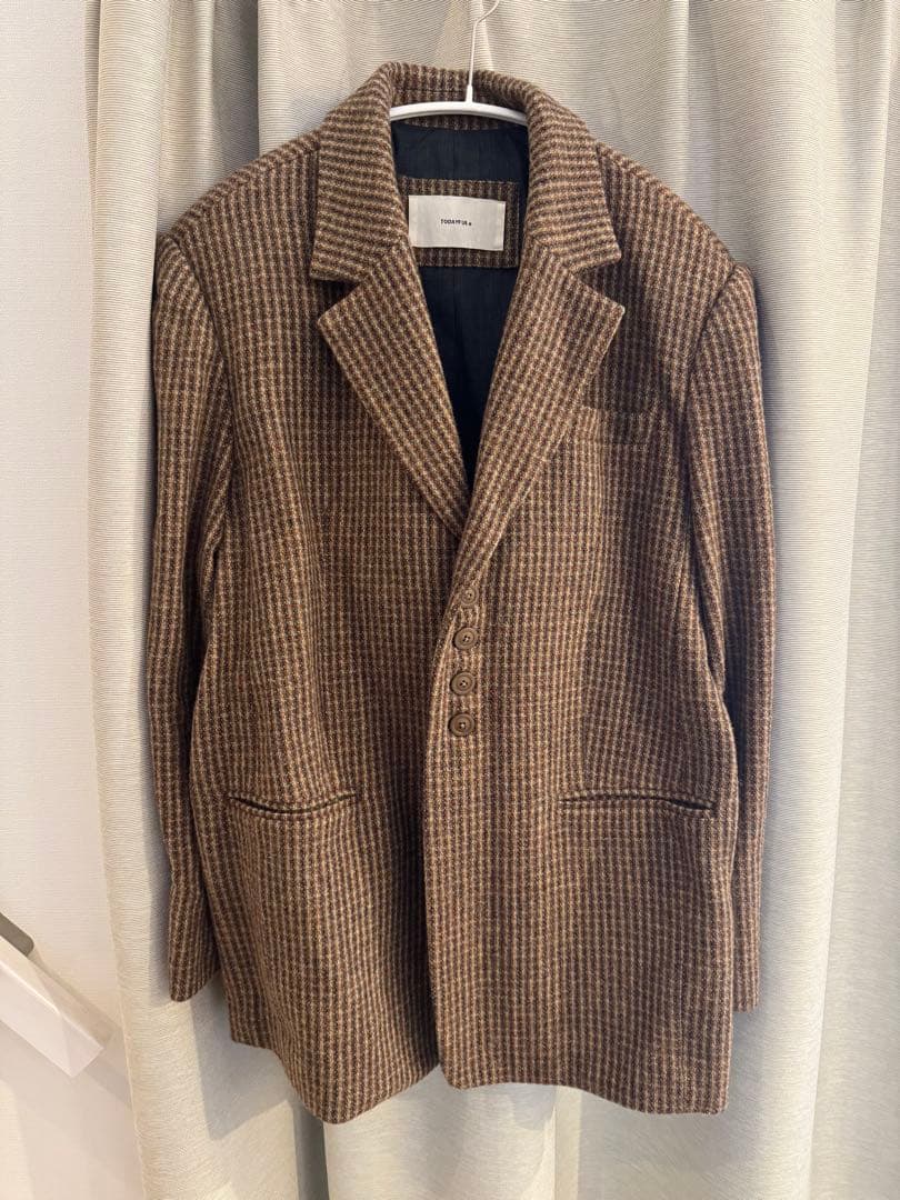 TODAYFUL Wool100% Check Jacket ジャケット　38