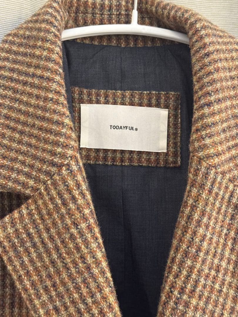 TODAYFUL Wool100% Check Jacket ジャケット　38