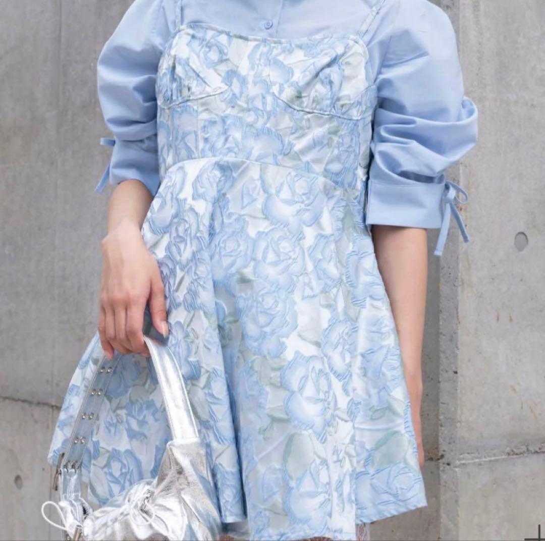 ✨新品【POPPY】ジャガードフレアキャミチュニック