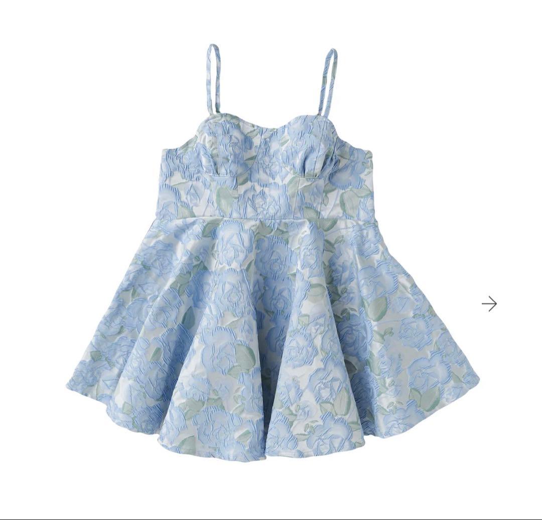 ✨新品【POPPY】ジャガードフレアキャミチュニック