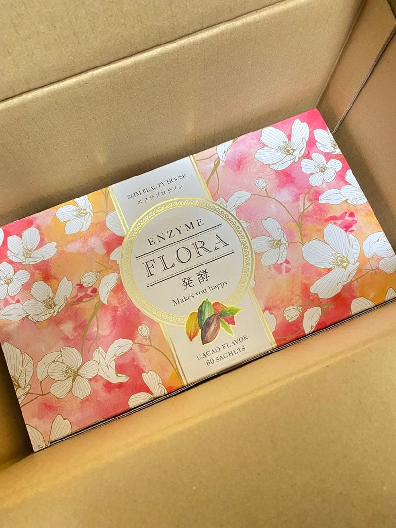 【新品未開封】スリムビューティハウス エンザイムフローラ カカオ味 60袋