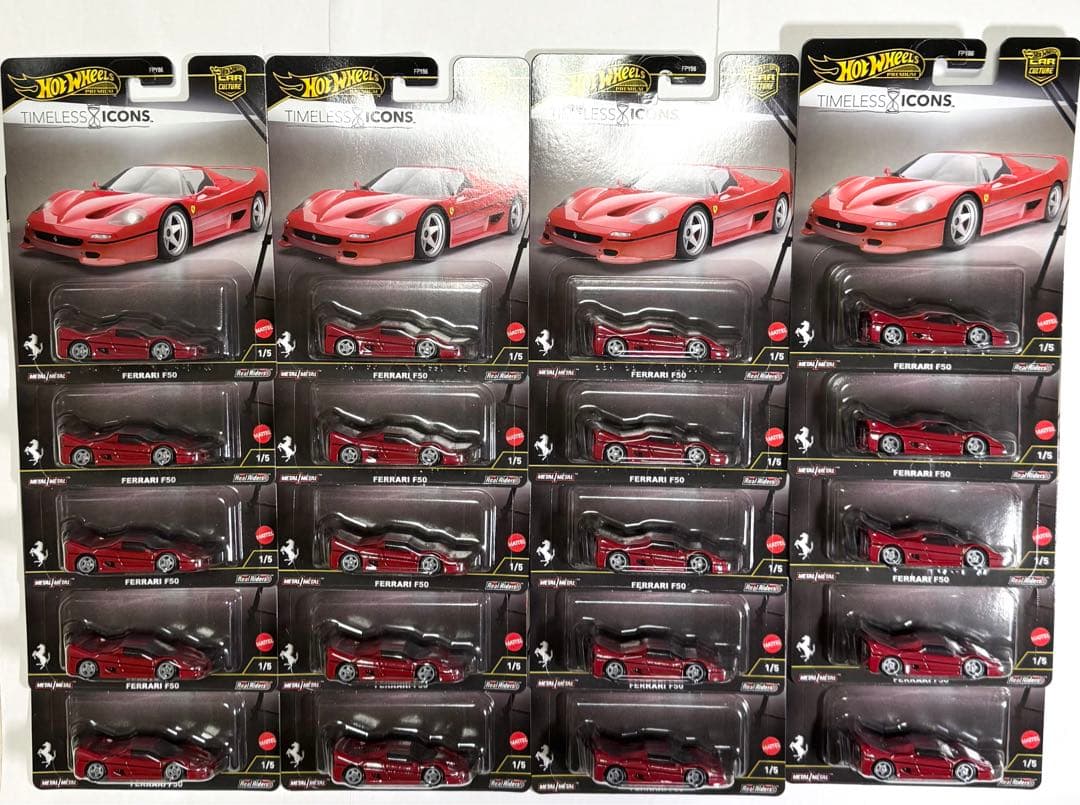 ホットウィール　フェラーリ　Ferrari F50 赤 20台セット