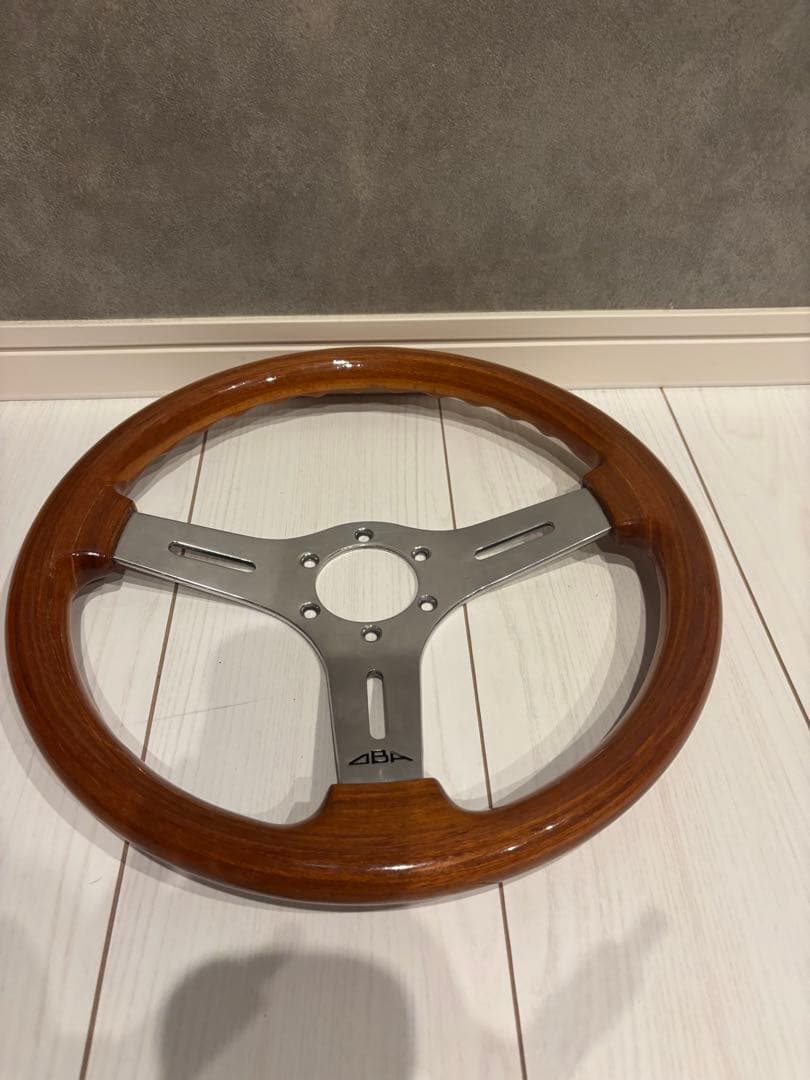 OBA ウッドステアリング　美品　35φ 長穴オバ