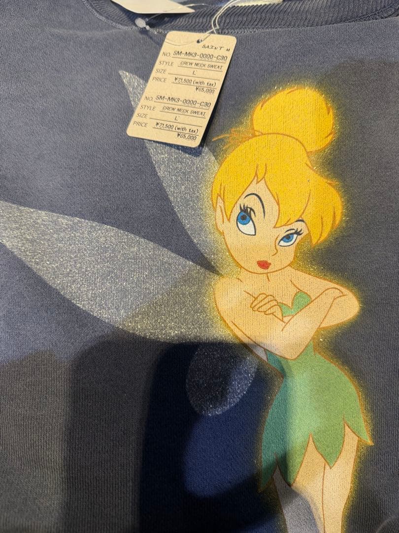 セントマイケル x ディズニー DSN クルーネックスウェット ティンカーベル