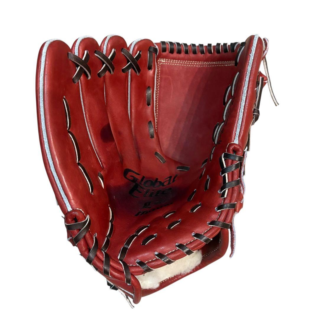 MIZUNOグローバルエリート 左投げ用 サウスポー 左 Lサイズ赤
