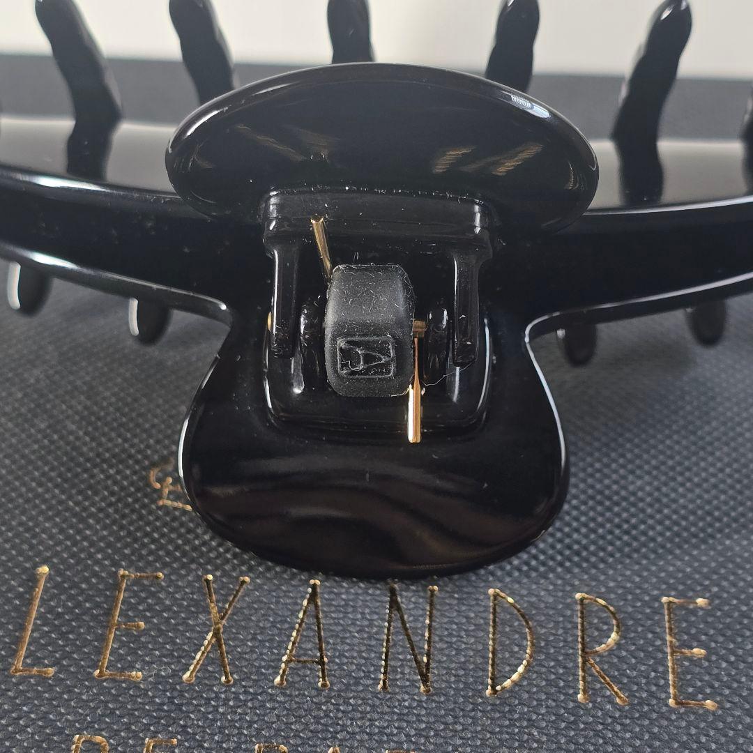 【極美品】アレクサンドルドゥパリ　豪華両面ネコ装飾クリップ　M