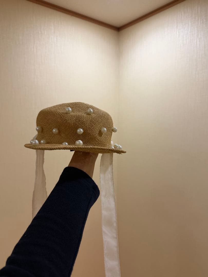 Misaharada ミサハラダ　パール麦わら帽子