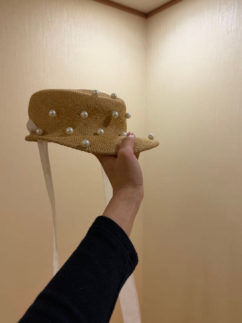 Misaharada ミサハラダ　パール麦わら帽子