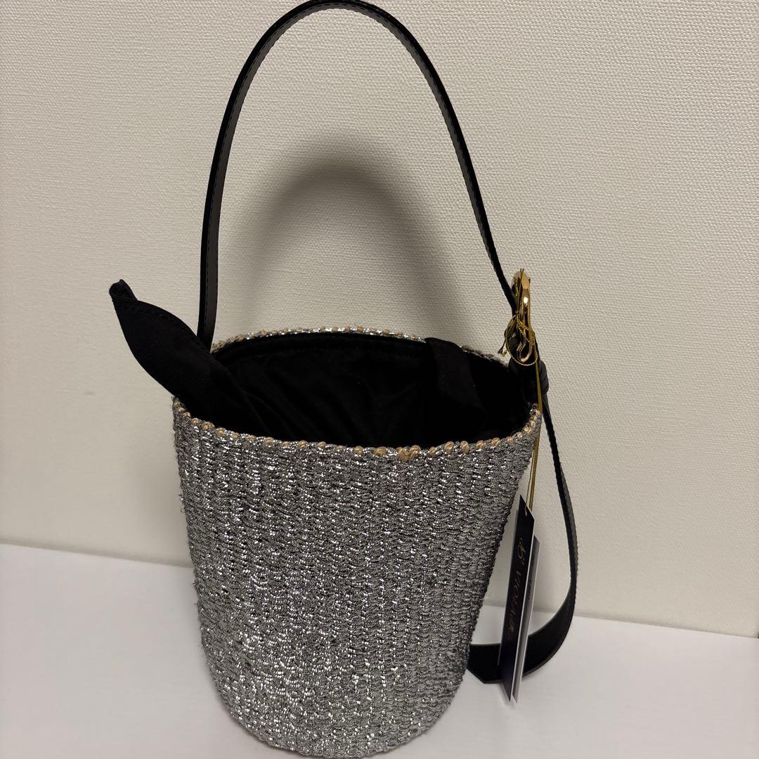 ヤマダヤ　ガルン　ヴィオラドーロ MIRO アバカメタリックバケツバッグ