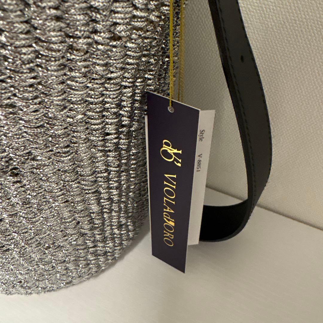 ヤマダヤ　ガルン　ヴィオラドーロ MIRO アバカメタリックバケツバッグ