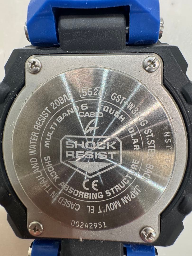 【最終値下げ】 CASIO G-SHOCK GST-W300G ブルー