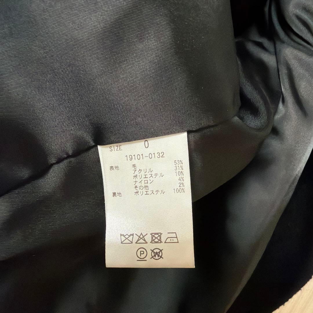 MINAMI TANAKA×CLANE OVER TWEED COATブラック0