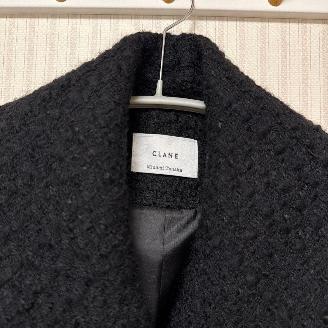 MINAMI TANAKA×CLANE OVER TWEED COATブラック0
