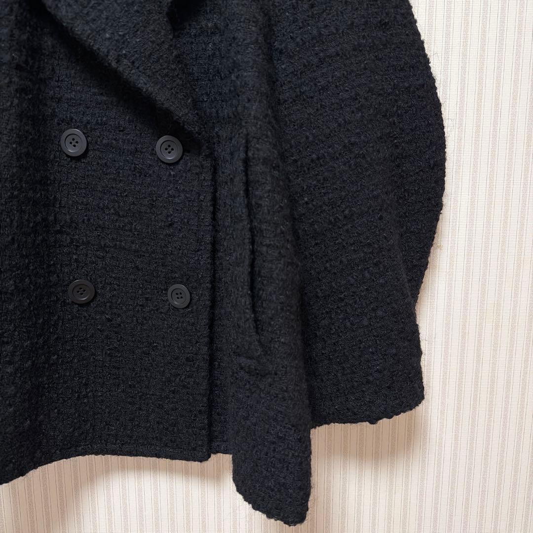 MINAMI TANAKA×CLANE OVER TWEED COATブラック0