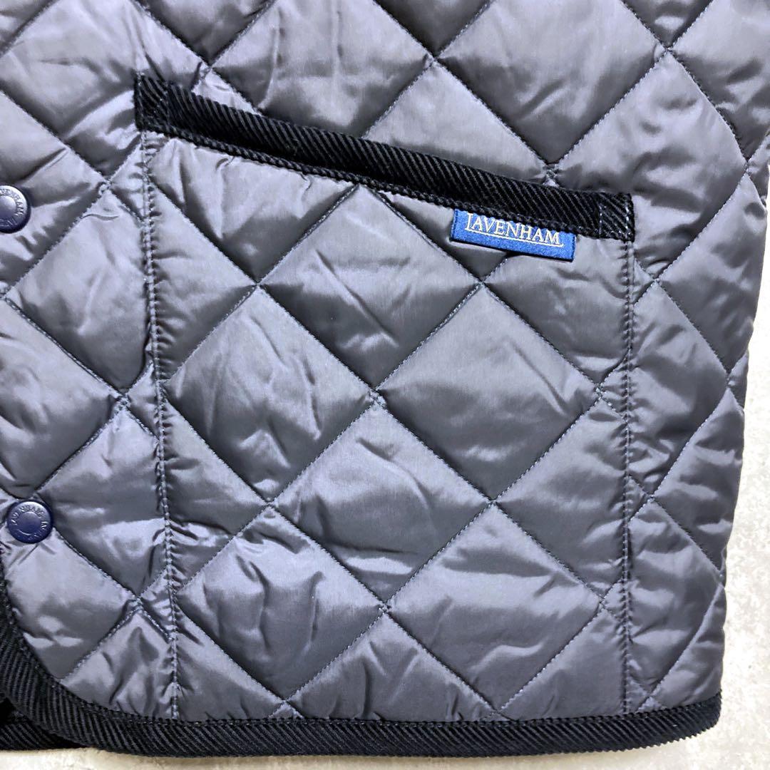 ✨極美品✨ LAVENHAM キルティングベスト ジレ ネイビー SIZE:38