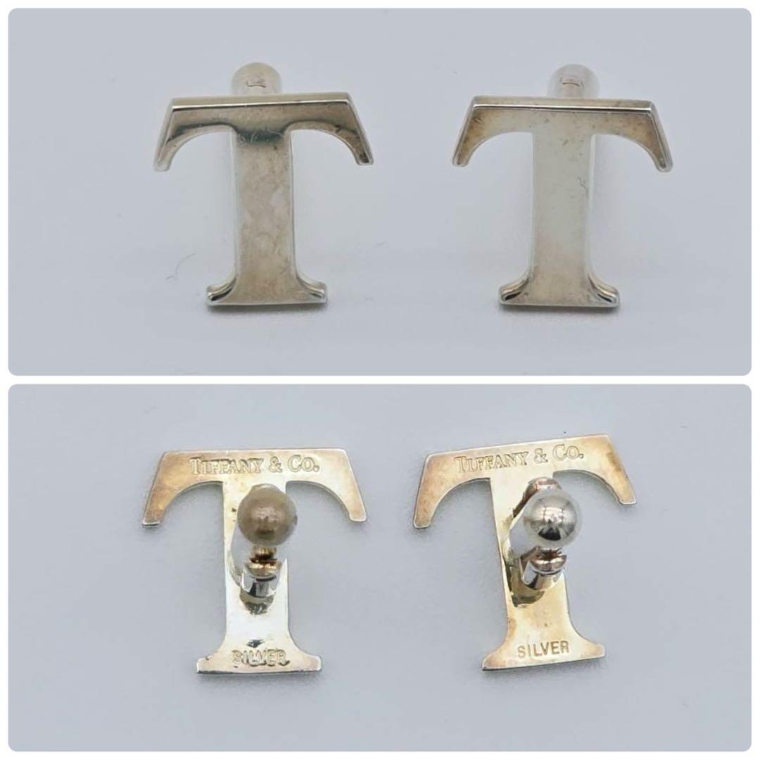 ★ティファニー★ カフリンクス タイタック ネクタイピン Tロゴ シルバー.