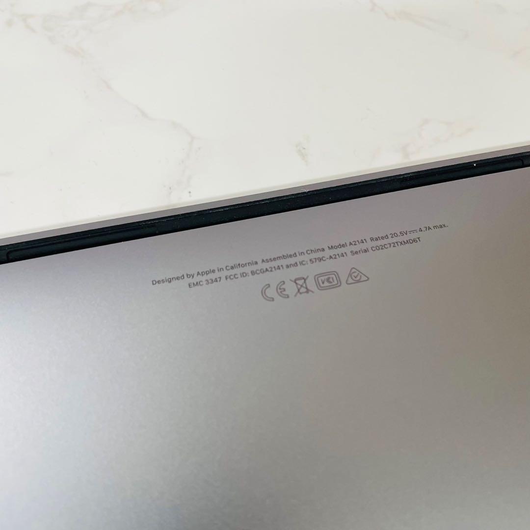 MacBook Pro 2019 16インチ i9 64GB 2TB