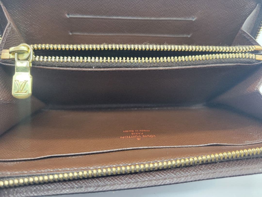 【まる】ルイ・ヴィトン ポルト モネ ジップ 長財布 ダミエ N61728