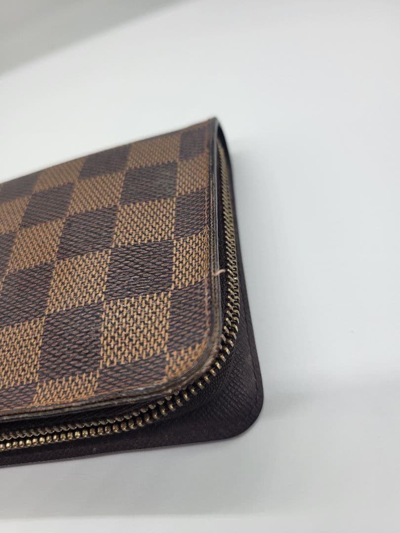 【まる】ルイ・ヴィトン ポルト モネ ジップ 長財布 ダミエ N61728