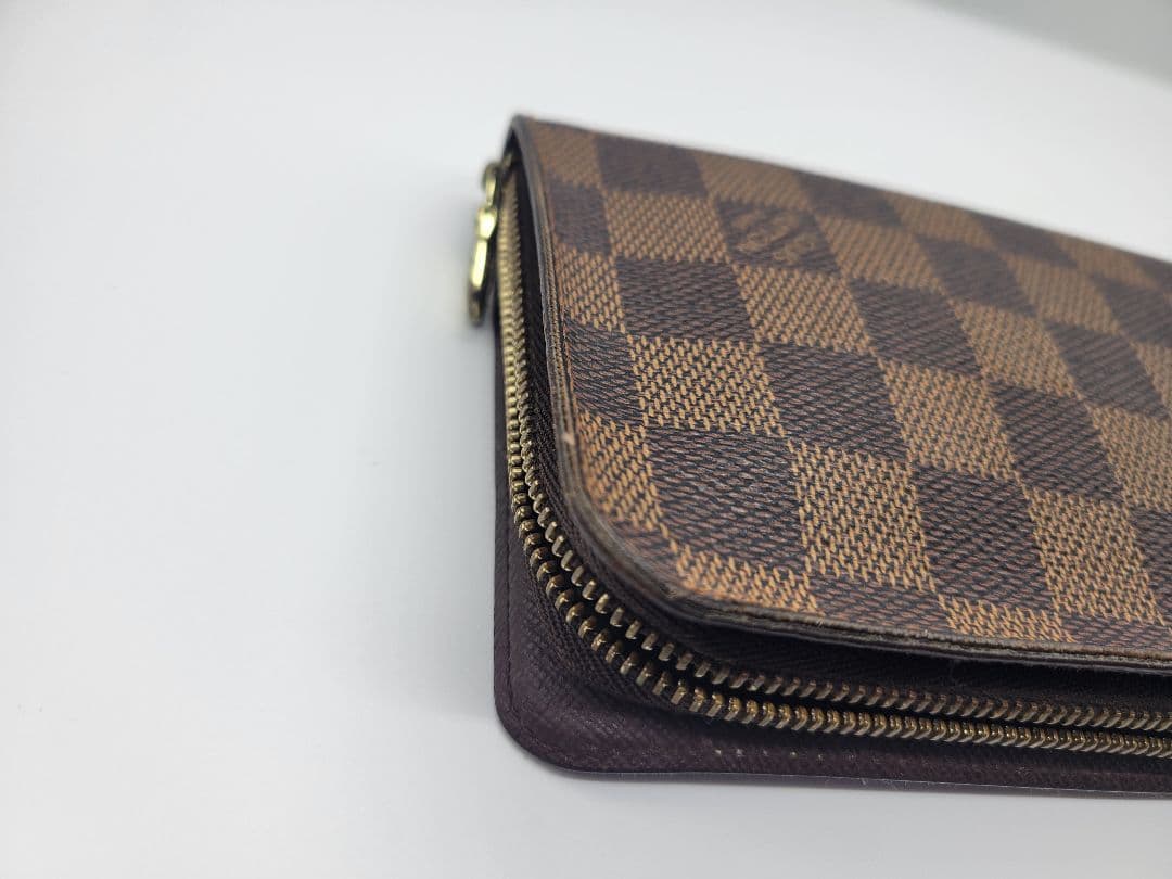 【まる】ルイ・ヴィトン ポルト モネ ジップ 長財布 ダミエ N61728