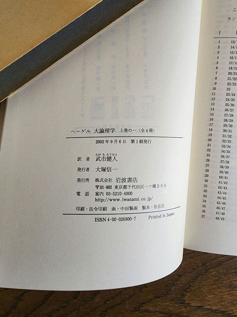 ヘーゲル 大論理学 全4巻セット