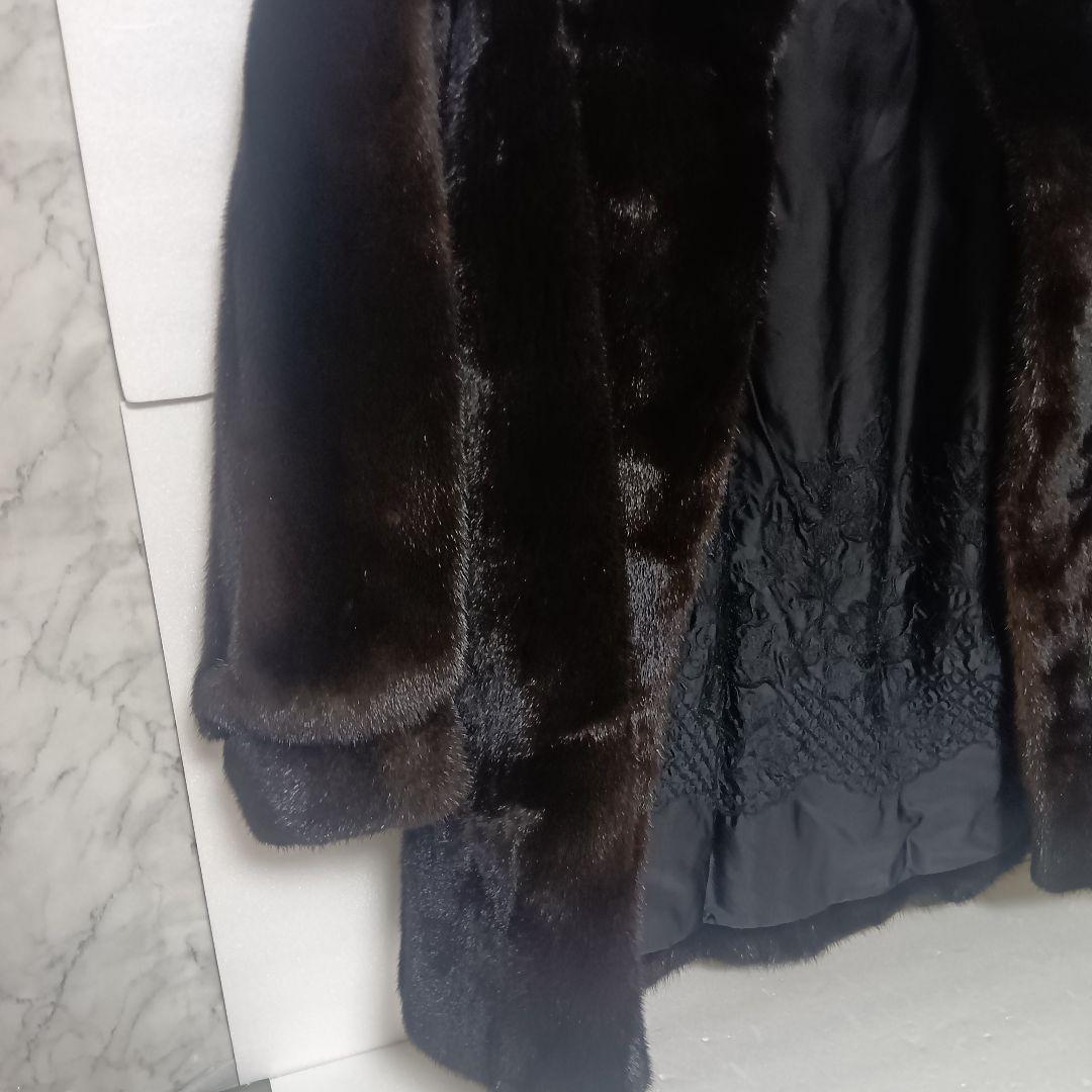 SAIKATSU　毛皮 コート 13号　大きめサイズ