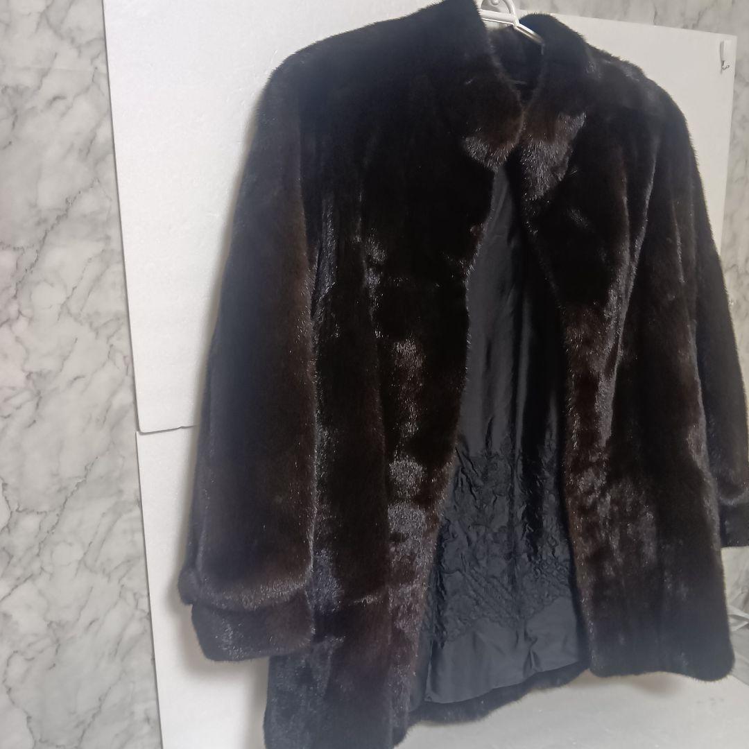 SAIKATSU　毛皮 コート 13号　大きめサイズ