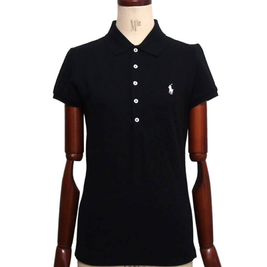 【新品タグ付き】ポロラルフローレン スリムフィットポロシャツＳ黒 正規品 未開封