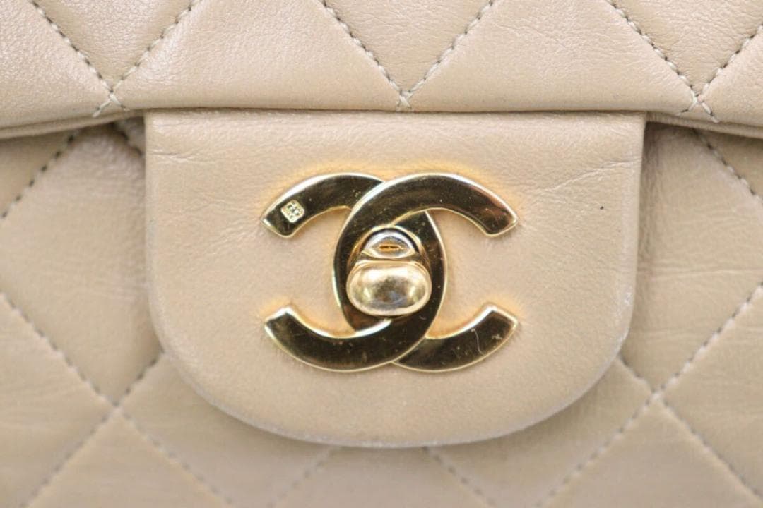 お買い得 CHANEL ダブルフラップ ターンロック ヴィンテージ マトラッセ