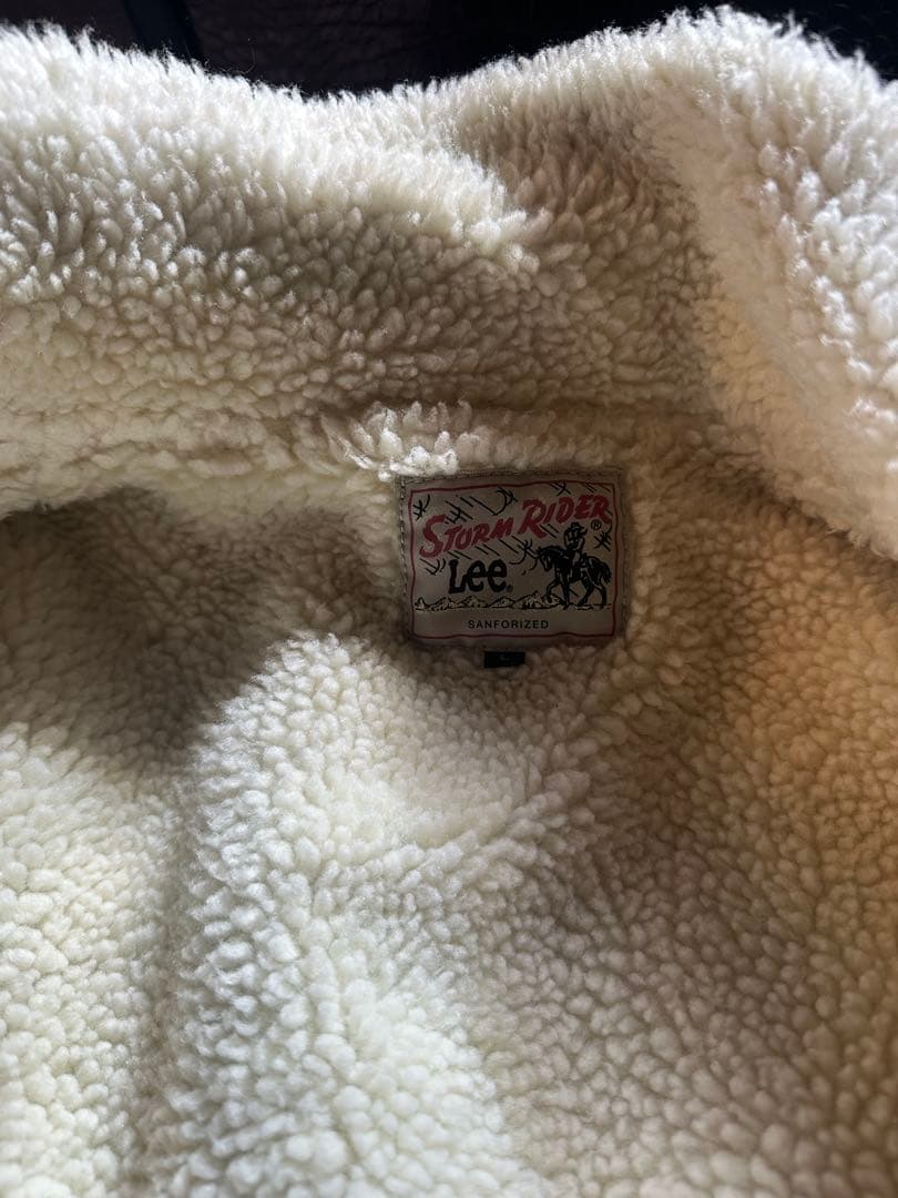 り*く様 最終値下げ 希少Lee 濃紺ボアデニムStorm Rider size