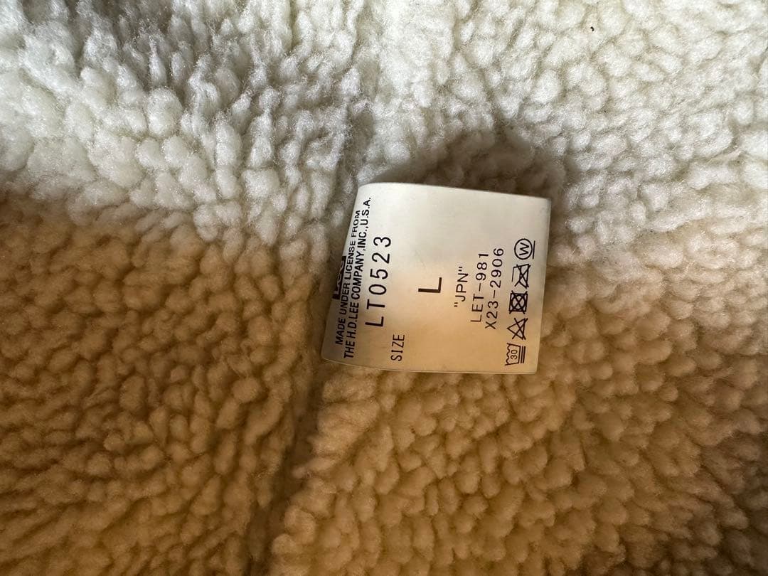 り*く様 最終値下げ 希少Lee 濃紺ボアデニムStorm Rider size